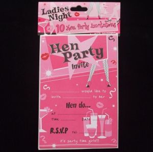 Hen Party Invititations - Pack of 10