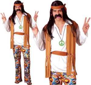 Mens Woodstock Hippy Costume
