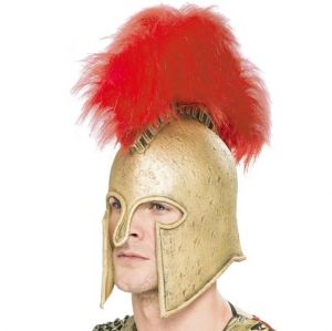 Deluxe Roman Fancy Dress Latex Helmet