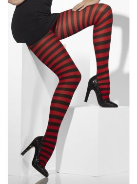 White/Black Striped Tights Halloween Tights by Doodys fancy Dress