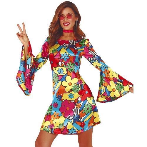 Ladies 1960s Hippy Dress Outfit at Doodys Fancy Dress, Bradford