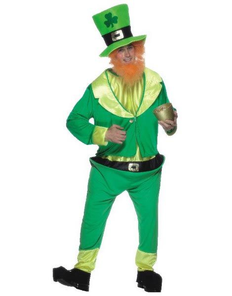 Lucky Leprechaun Mens Fancy Dress Irish St Patrick's Day Adults Paddy Costume